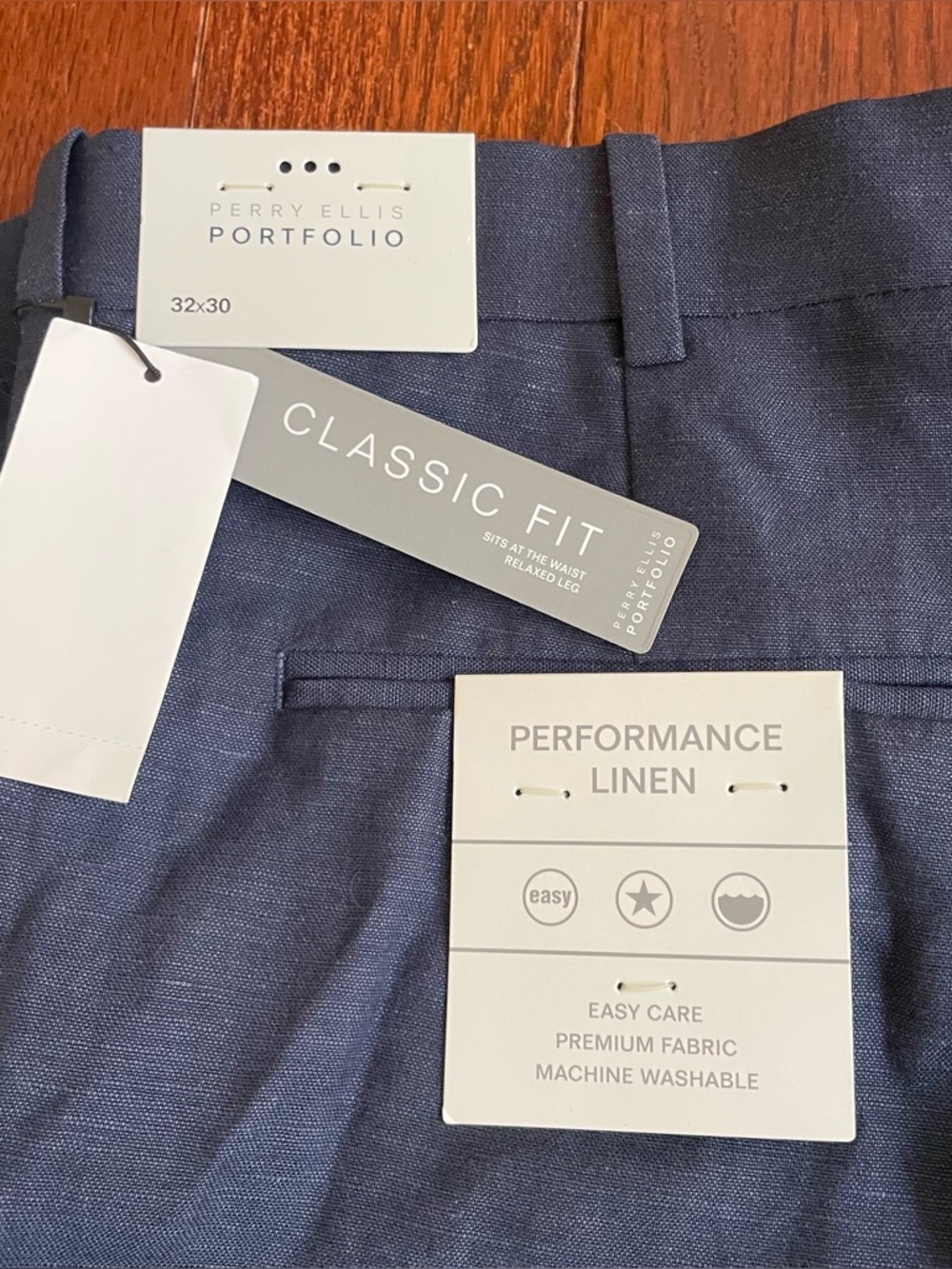 NWT Perry Ellis linen pants - Picture 3 of 3